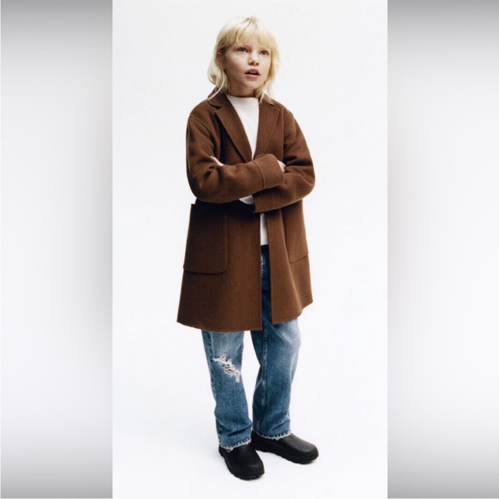 Zara Kids Brown Blazer Coat